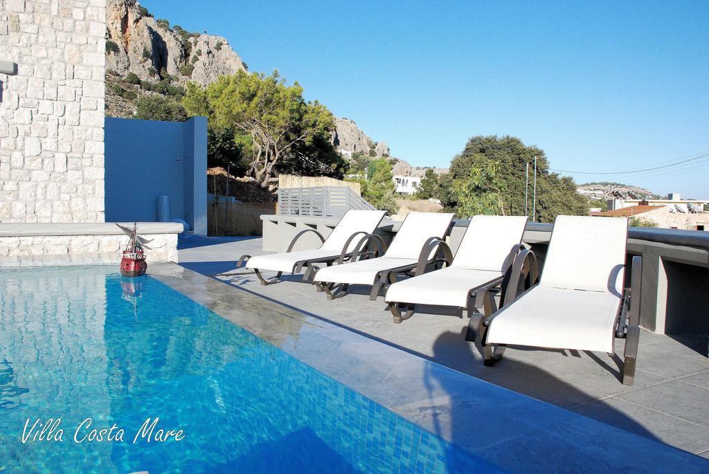 Villa Costamare - Enjoy Lazy Days On The Private Pool-Jacuzzi Pefki Værelse billede